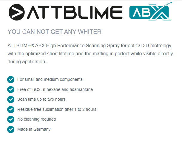 ATTBLIME ABX 500ML Vanishing/Disappearing 3D Scanning Spray