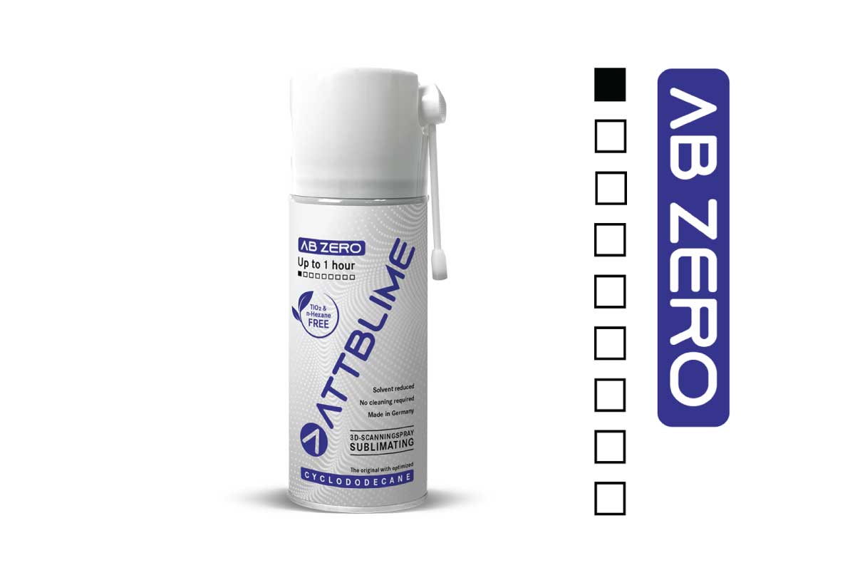ATTBLIME AB ZERO 500ML Vanishing 3D Scanning Spray For Sensitive Surfaces